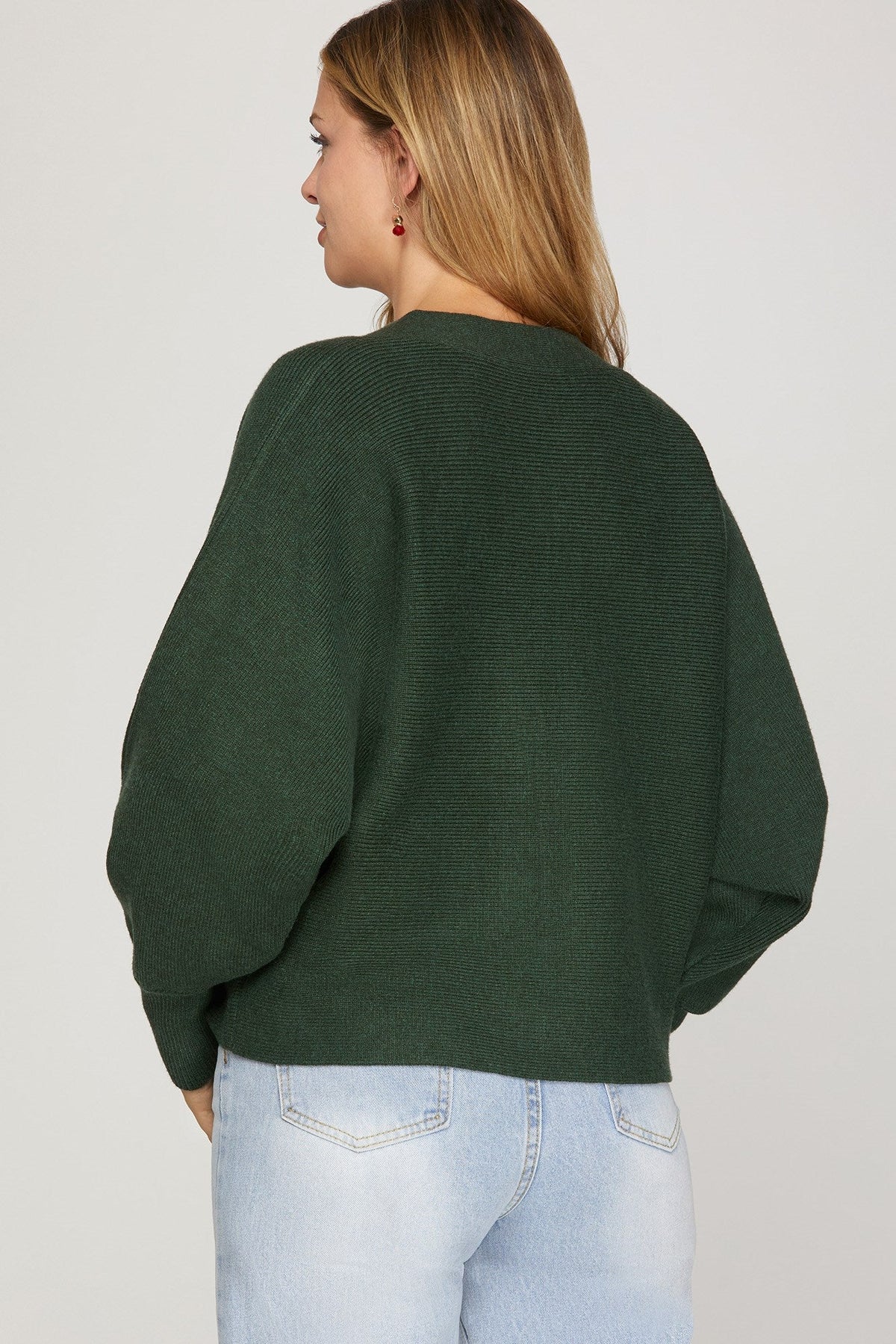 SHE AND SKY Women's Sweaters Long Sleeve Front Bow Sweater Cardigan