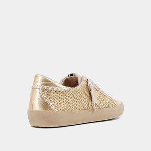 SHU SHOP Women's Shoes Shu Shop Paula Sneaker Gold Woven || David's Clothing