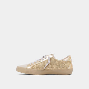 SHU SHOP Women's Shoes Shu Shop Paula Sneaker Gold Woven || David's Clothing