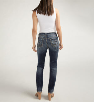 SILVER JEANS CO. Women's Jeans Silver Jeans Suki Mid Rise Straight Leg Jeans || David's Clothing