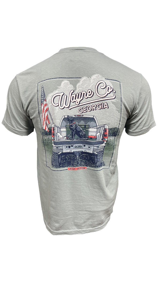 SOUTHERN FRIED COTTON Men's Tees GRANITE / S Wayne County GA Tee by Southern Fried Cotton || David's Clothing ND559G