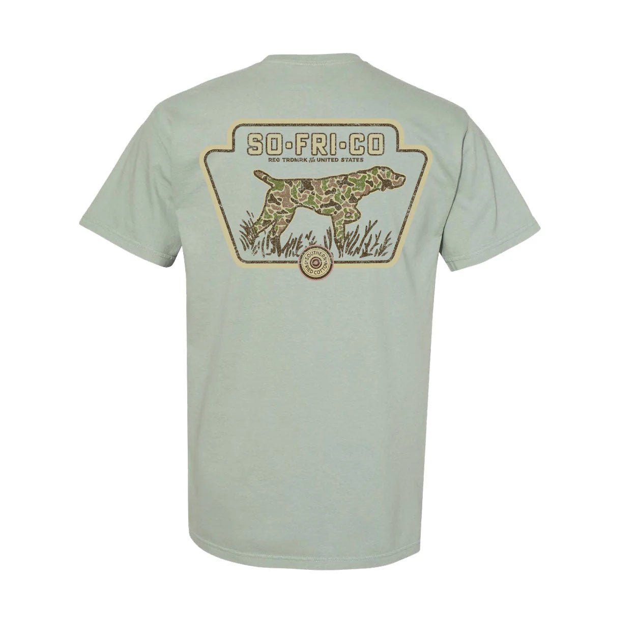 SOUTHERN FRIED COTTON Men's Tees Southern Fried Cotton Old School Camo Badge Tee - Bay