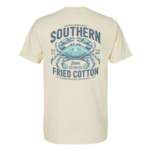 SOUTHERN FRIED COTTON Men's Tees Southern Fried Cotton Salty Blue Crab SS Tee || David's Clothing