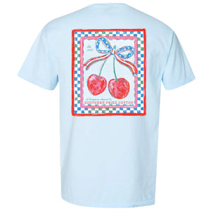 SOUTHERN FRIED COTTON Women's Tee Southern Fried Cotton USA Cherries || David's Clothing