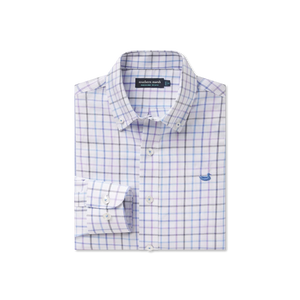 SOUTHERN MARSH COLLECTION Boys Top Southern Marsh Youth Chateau Windowpane Dress Shirt