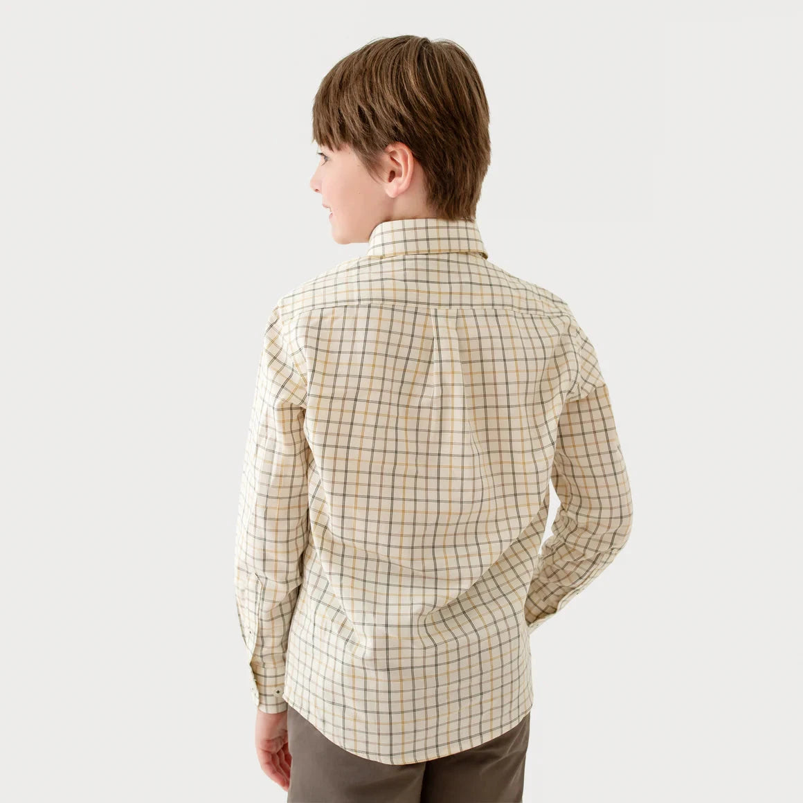 SOUTHERN MARSH COLLECTION Kid's Tops Southern Marsh Youth Chateau Windowpane Dress Shirt