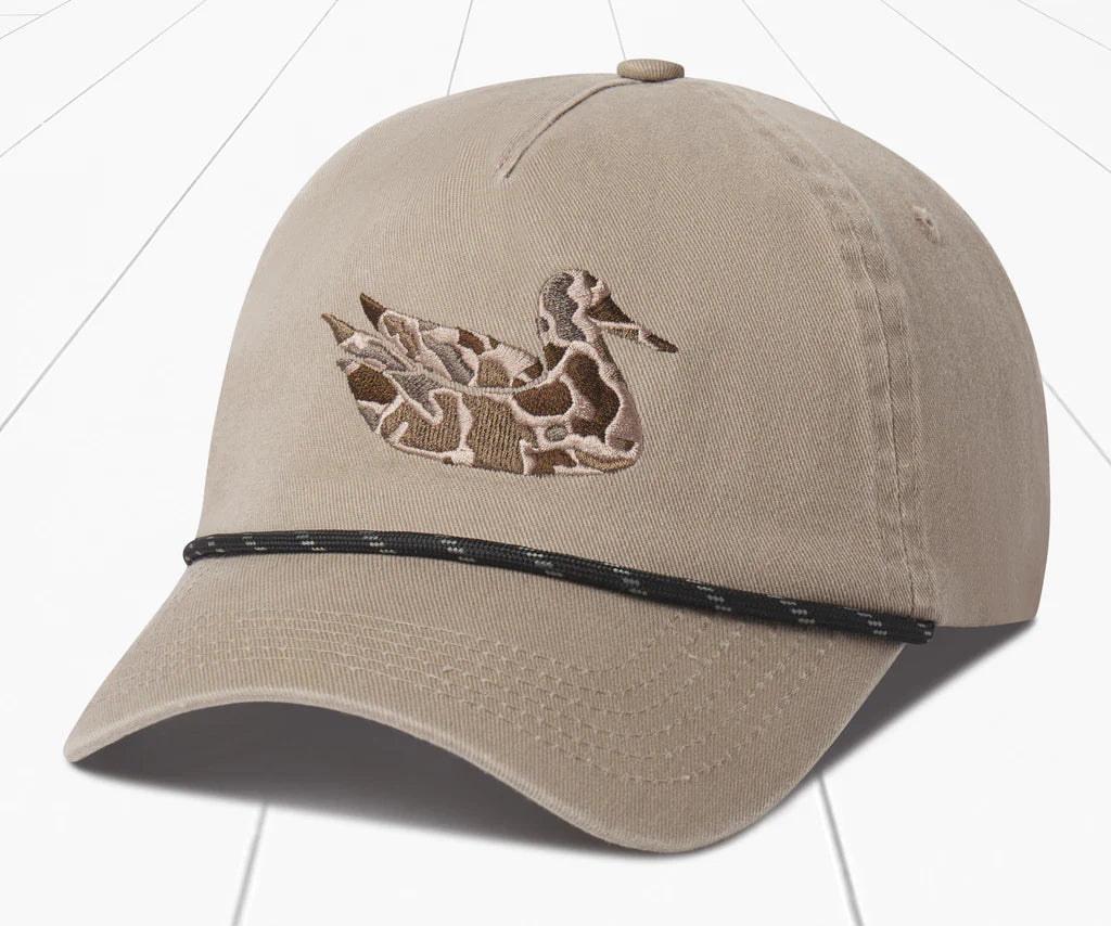 SOUTHERN MARSH COLLECTION Men's Hats BURNT TAUPE Southern Marsh Ensenada Rope Hat - Camo Duck || David's Clothing HEDKBTP