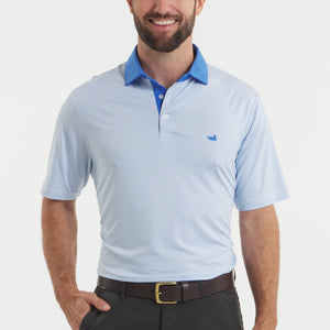 SOUTHERN MARSH COLLECTION Men's Polo Southern Marsh Bermuda Performance Polo - Hampton Stripe