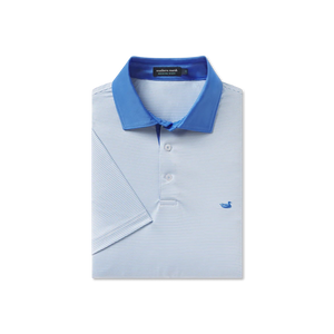 SOUTHERN MARSH COLLECTION Men's Polo Southern Marsh Bermuda Performance Polo - Hampton Stripe