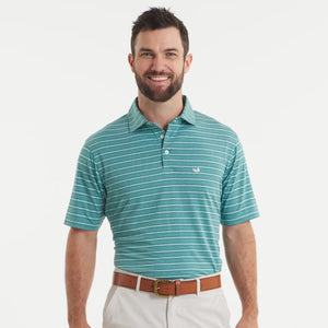 SOUTHERN MARSH COLLECTION Men's Polo Southern Marsh Maybourne Featherlight Stripe Polo || David's Clothing