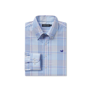 SOUTHERN MARSH COLLECTION Men's Sport Shirt Southern Marsh Edgefield Windowpane Dress Shirt || David's Clothing