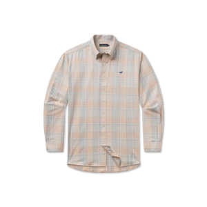 SOUTHERN MARSH COLLECTION Men's Sport Shirt Southern Marsh Edgefield Windowpane Dress Shirt || David's Clothing