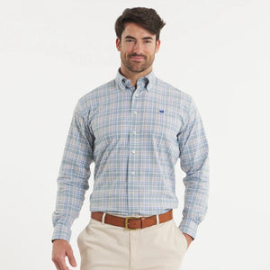 SOUTHERN MARSH COLLECTION Men's Sport Shirt Southern Marsh Grainger Performance Plaid Dress Shirt