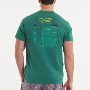 SOUTHERN MARSH COLLECTION Men's Tees CHAMPIONS GREEN / S Southern Marsh Pin High Tee || David's Clothing AAGSCGR