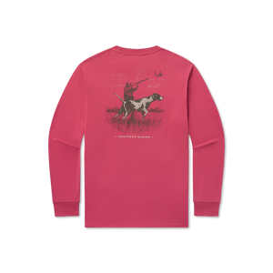 SOUTHERN MARSH COLLECTION Men's Tees Southern Marsh Pointer Uplander Tee - Long Sleeve Tee || David's Clothing