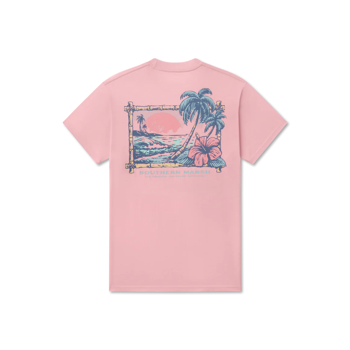 SOUTHERN MARSH COLLECTION Men's Tees Southern Marsh SEAWASH Tee - Aloha Sunset