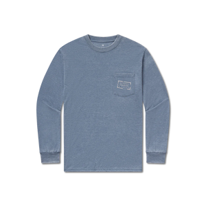 SOUTHERN MARSH COLLECTION Men's Tees Southern Marsh SEAWASH Tee Authentic - Long Sleeve || David's Clothing