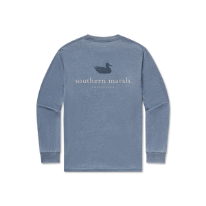 SOUTHERN MARSH COLLECTION Men's Tees Southern Marsh SEAWASH Tee Authentic - Long Sleeve || David's Clothing