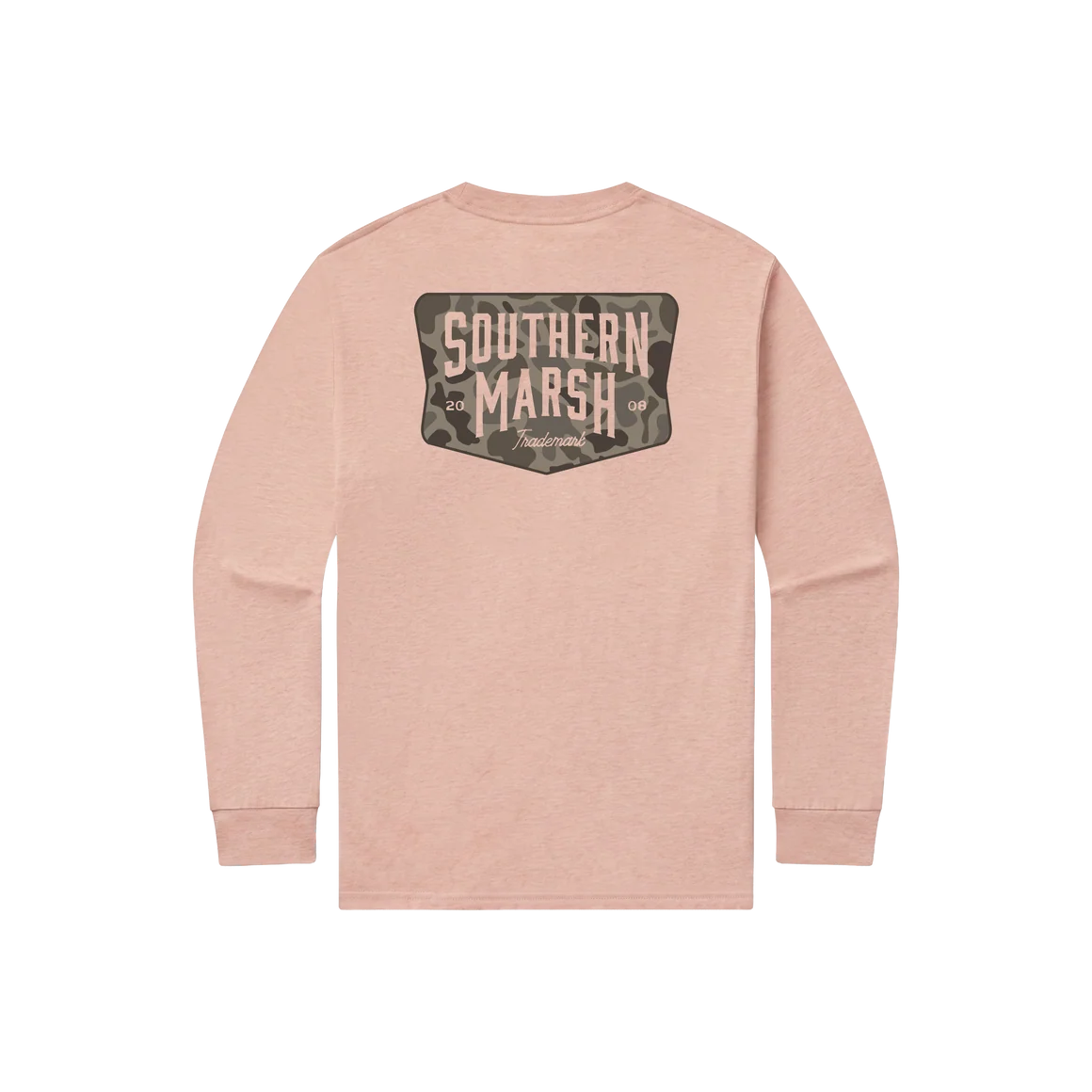 SOUTHERN MARSH COLLECTION Men's Tees Southern Marsh SEAWASH Tee - Branding - Camo Shield - Long Sleeve