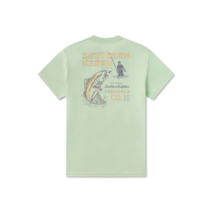 SOUTHERN MARSH COLLECTION Men's Tees Southern Marsh SEAWASH Tee - Retro Redfish || David's Clothing