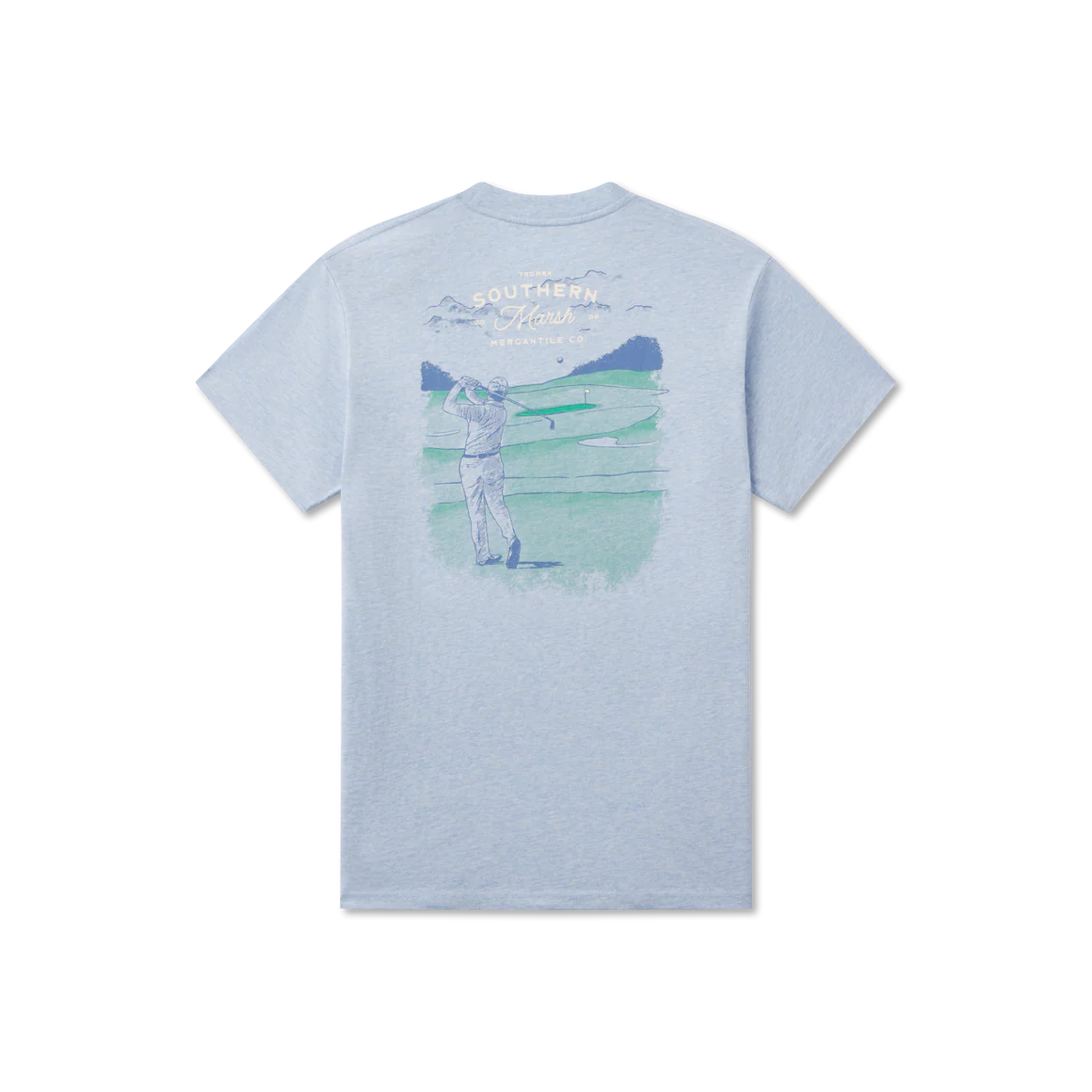 SOUTHERN MARSH COLLECTION Men's Tees WAHSED SKY BLUE / S Southern Marsh Pin High Tee AAGSWSB