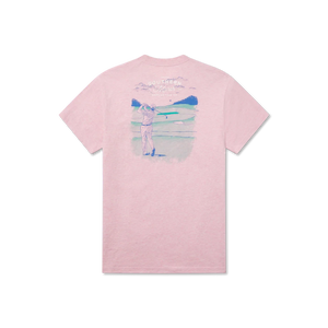 SOUTHERN MARSH COLLECTION Men's Tees WASHED CAMELLIA / S Southern Marsh Pin High Tee || David's Clothing AAGSWCM