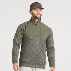 SOUTHERN MARSH COLLECTION Mens Jackets Southern Marsh Harris Stretch Pullover - Duck Camo || David's Clothing