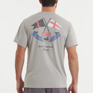 SOUTHERN MARSH COLLECTION Mens Shorts Southern Marsh Seawash Tee - Seaward Bound || David's Clothing