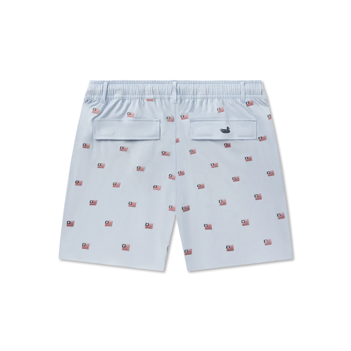 SOUTHERN MARSH COLLECTION Mens Shorts Southern Marsh Southernclassics Swim Trunk - Chambray Flags