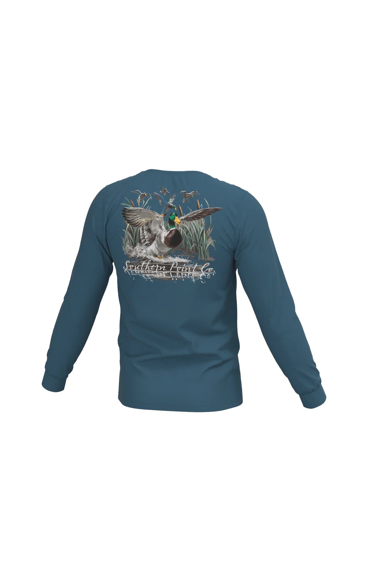 Southern Point Co. Kid's Tees Southern Point Youth Cupped Ducks Long Sleeve Pocket Tee