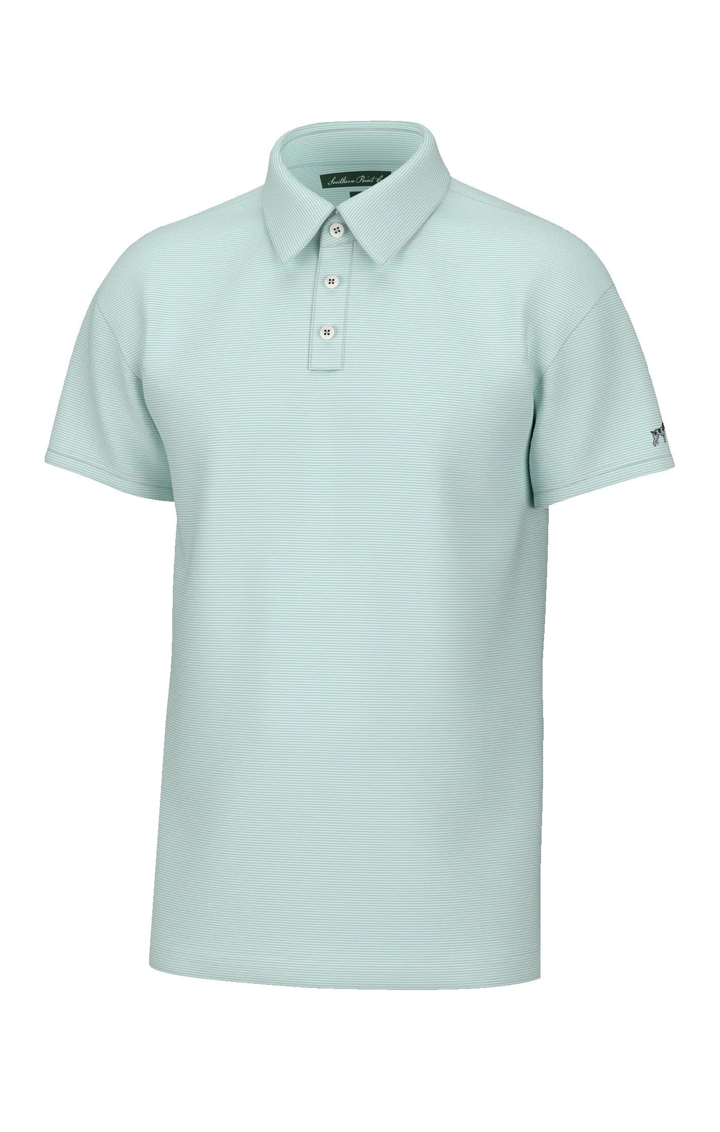 Southern Point Co. Men's Polo POOL WATER / M Southern Point Hinton Stripe Polo || David's Clothing P284
