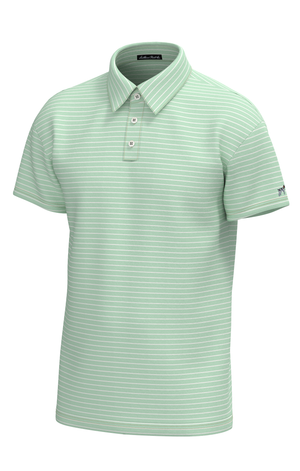 Southern Point Co. Men's Polo SPRING GREEN / S Southern Point Horizon Stripe Performance Polo P328