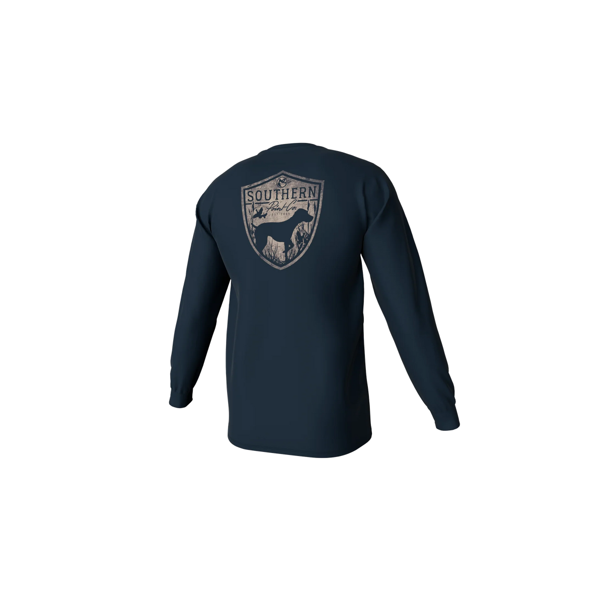 Southern Point Co. Men's Tees Southern Point Silhouette Shield Long Sleeve Pocket Tee