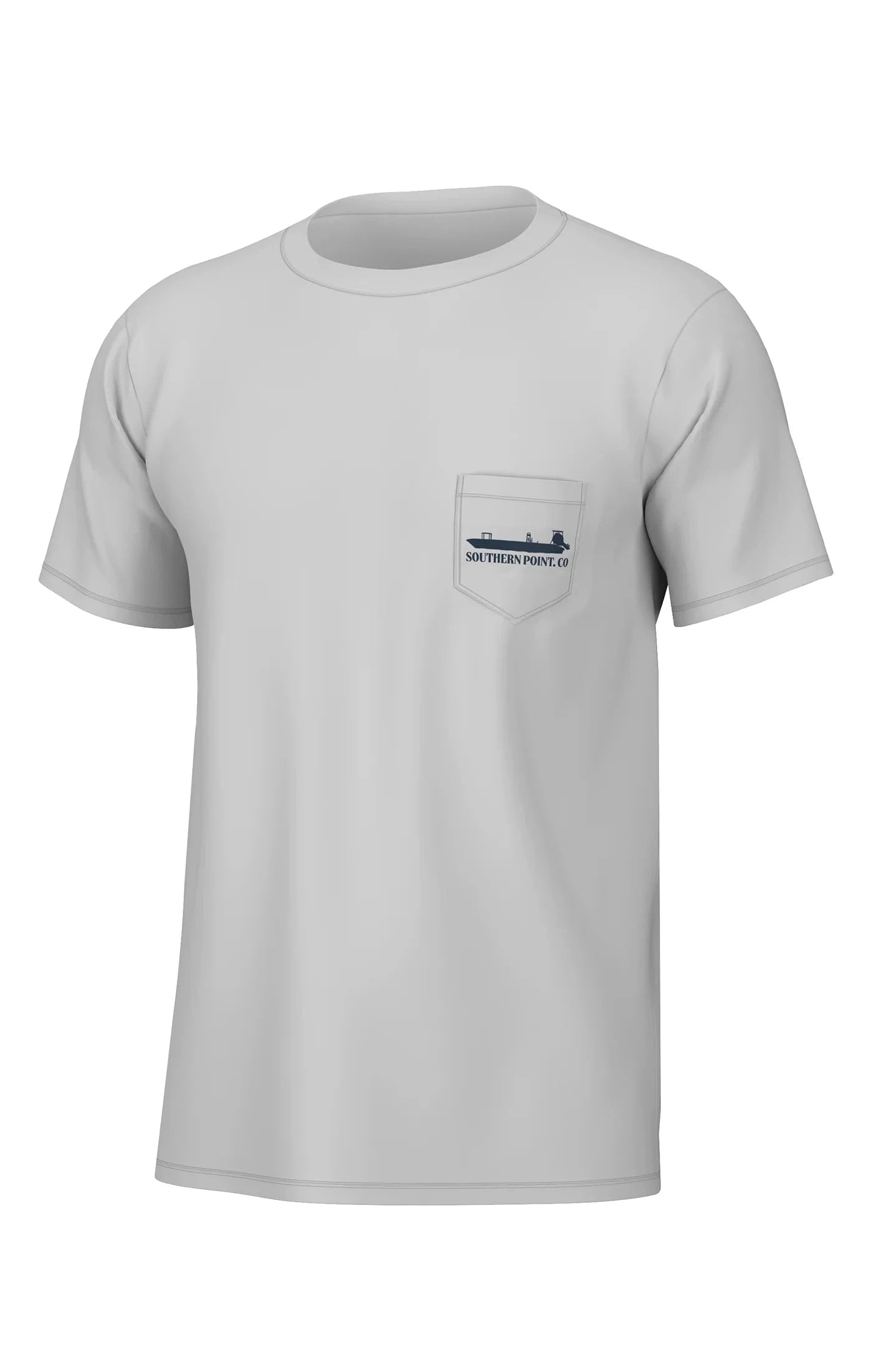 Southern Point Co. Men's Tees GLACIER GREY / S Southern Point Skiff Skipper Short Sleeve Tee || David's Clothing ST816