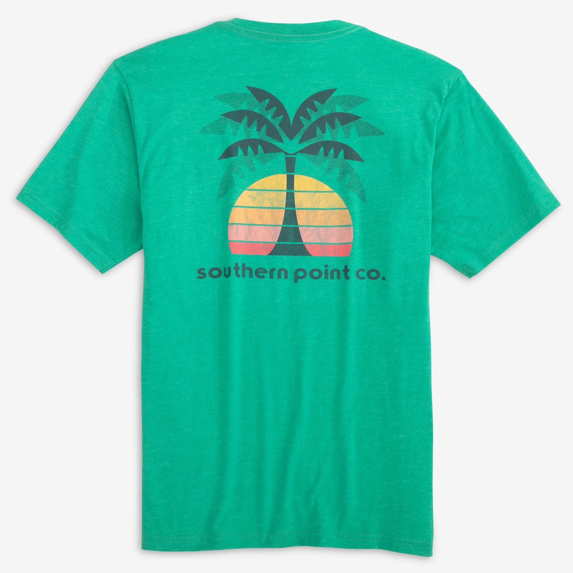 Southern Point Co. Men's Tees Southern Point Sunset Palm Tee || David's Clothing