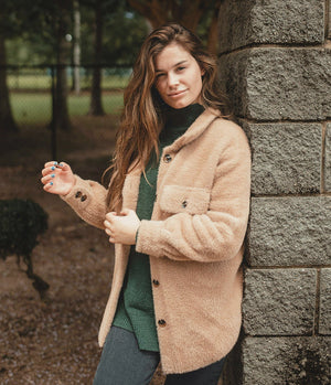 SOUTHERN SHIRT CO. Women Jackets Southern Shirt Feather Knit Shacket || David's Clothing
