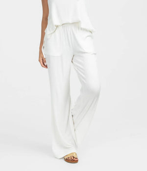 SOUTHERN SHIRT CO. Women's Pants Southern Shirt At Ease Pants - Off White || David's Clothing