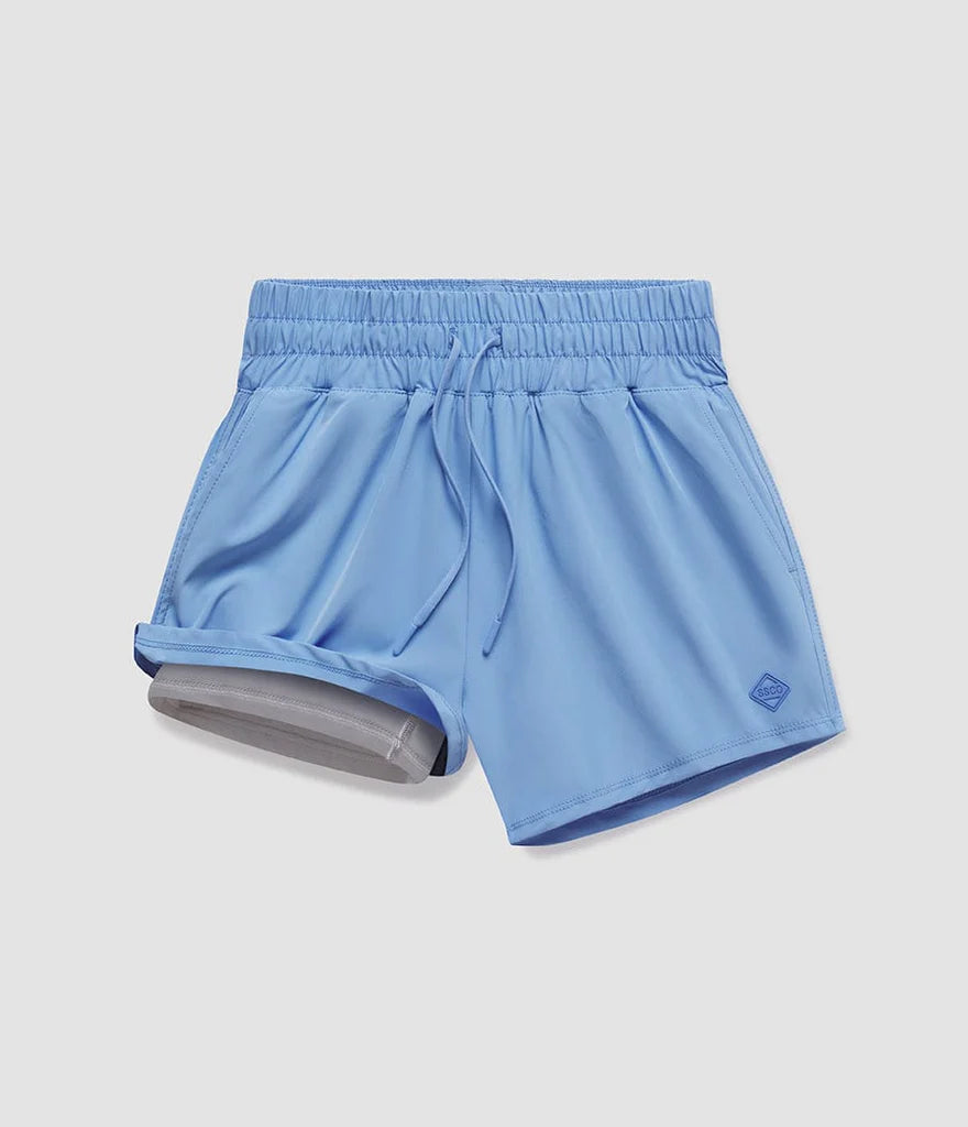 SOUTHERN SHIRT CO. Women's Shorts DREAM BLUE / S Southern Shirt Womens Lined Hybrid Shorts || David's Clothing 2H0091184