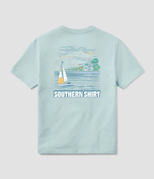 SOUTHERN SHIRT CO. Women's Tee AQUAMARINE / XS Southern Shirt Sunset Cruise Tee SS - Aquamarine 2T334-1349