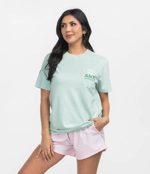 SOUTHERN SHIRT CO. Women's Top Southern Shirt A Perfect Match Tee - Cool Mint || David's Clothing