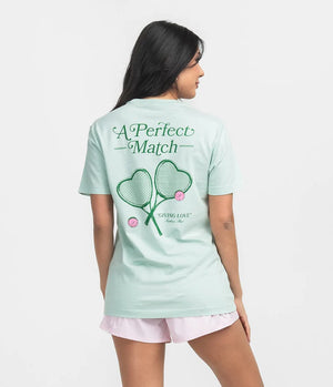 SOUTHERN SHIRT CO. Women's Top Southern Shirt A Perfect Match Tee - Cool Mint || David's Clothing