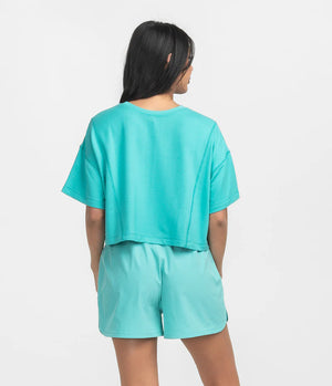 SOUTHERN SHIRT CO. Women's Top Southern Shirt All Day Cropped Tee - Bermuda