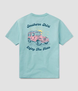 SOUTHERN SHIRT CO. Women's Top Southern Shirt Outdoor Adventure Tee - Island Mist || David's Clothing