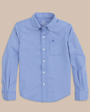 SOUTHERN TIDE Boys Clothes Southern Tide Boys Mini Gingham Intercoastal Button Down Shirt