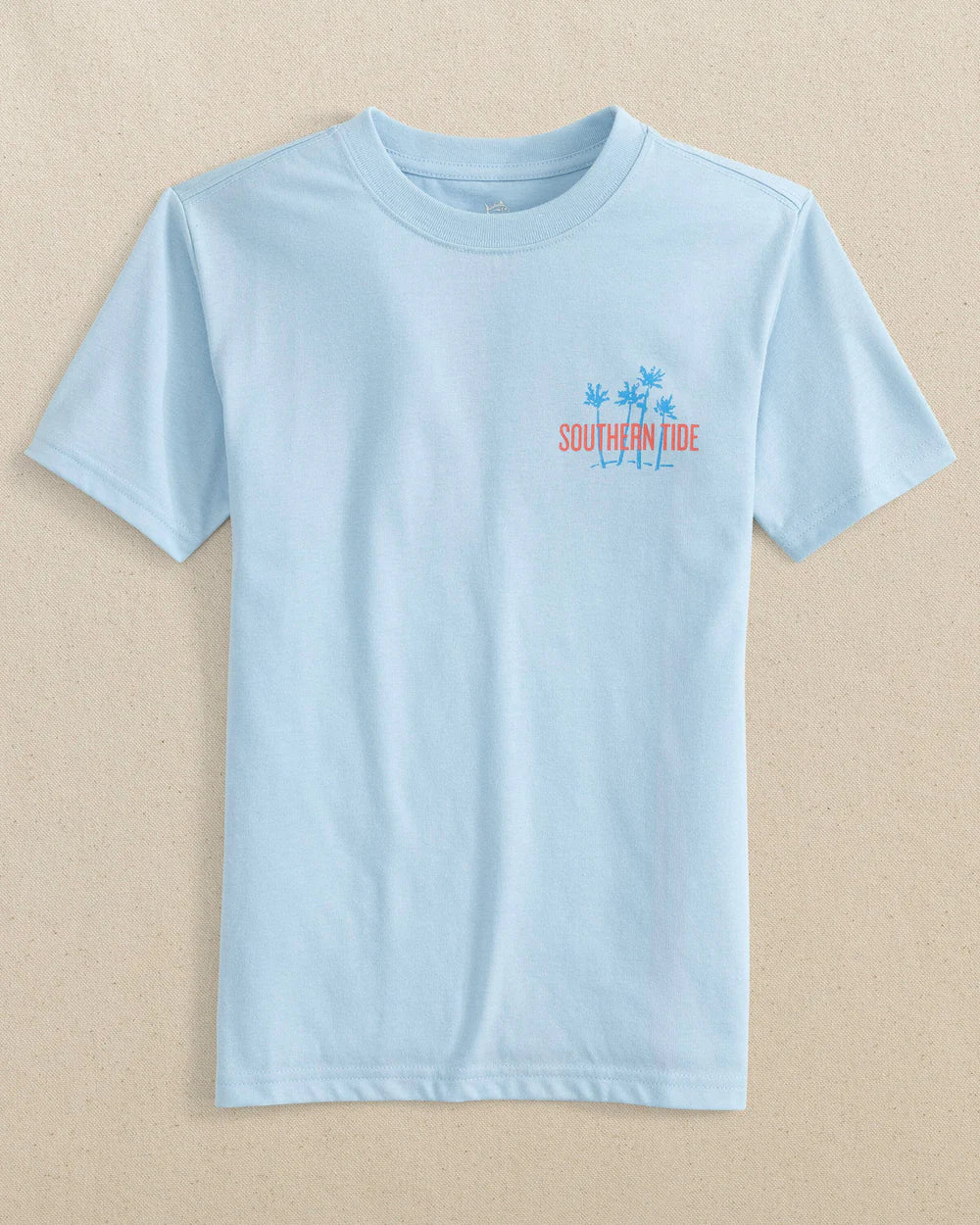 SOUTHERN TIDE Kid's Tees Southern Tide Kids Sunset Palms Short Sleeve T-Shirt || David's Clothing