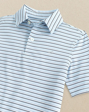 SOUTHERN TIDE Kid's Tops Southern Tide Boys Driver Oyster Creek Stripe Polo || David's Clothing