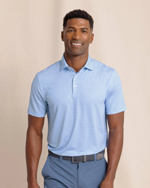 SOUTHERN TIDE Men's Polo BOAT BLUE / M Southern Tide Driver ST Geo Polo || David's Clothing 114681930