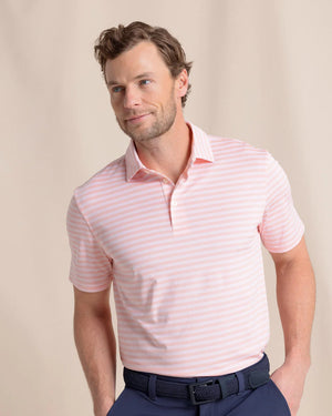 SOUTHERN TIDE Men's Polo PETAL PINK / S Southern Tide Driver Sevilla Stripe Polo 114733298