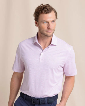 SOUTHERN TIDE Men's Polo RIVIERA ROSE / S Southern Tide Driver On The Ball Printed Polo || David's Clothing 114813299