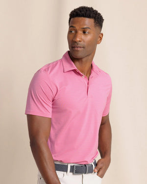 SOUTHERN TIDE Men's Polo Southern Tide brrr°®-eeze Claxton Stripe Polo || David's Clothing